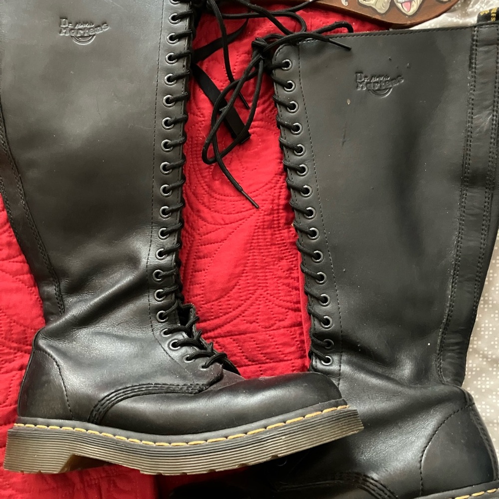 Dr. Martens Black Lace-Up Boots